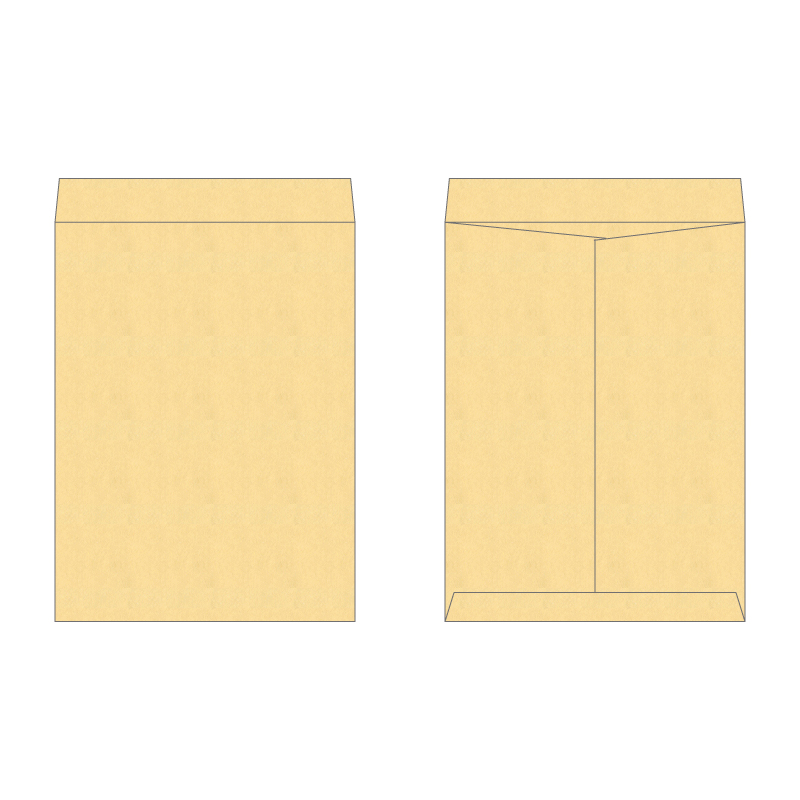 角0封筒 クラフト100g/1色刷り｜スピード封筒館