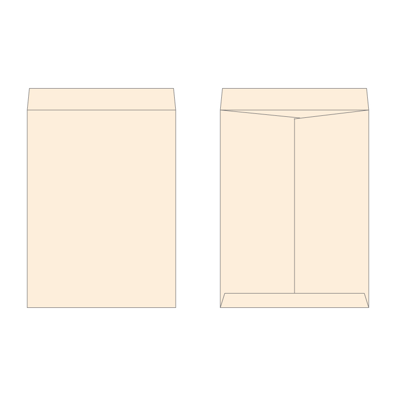 角0封筒 パステルピンク100g/1色刷り