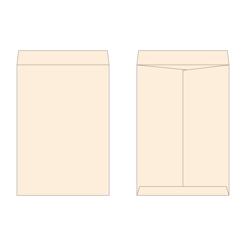 角1封筒 パステルピンク100g/1色刷り