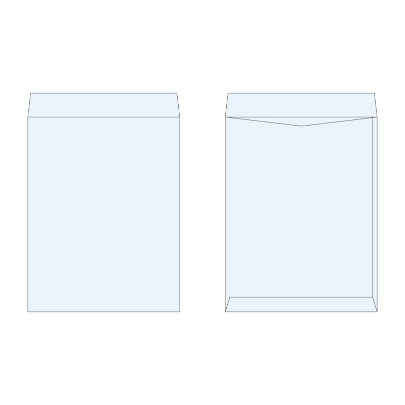 角3封筒 パステルアクア100g/1色刷り