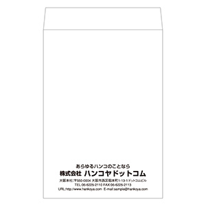 角6封筒（162×229mm） ケント80g 1色刷り 