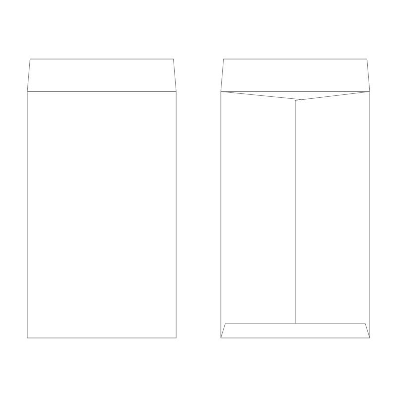 角8封筒 ケント80g／1色刷り