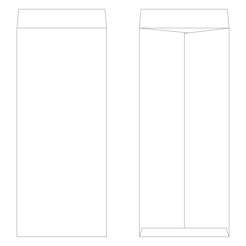長2封筒 ケント80g／1色刷り