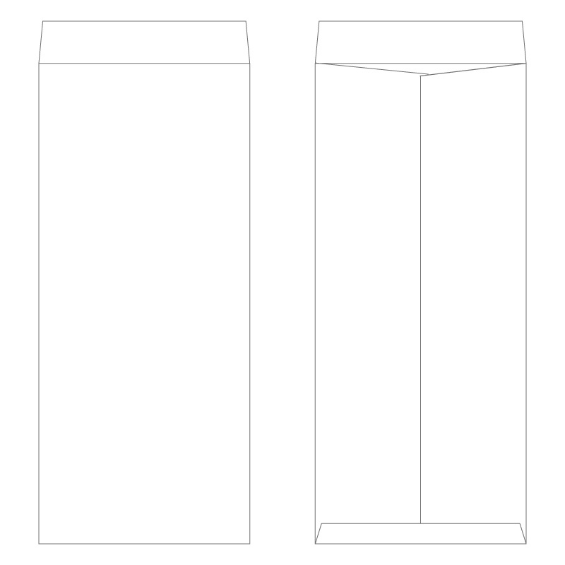 長4封筒 ケント80g/1色刷り