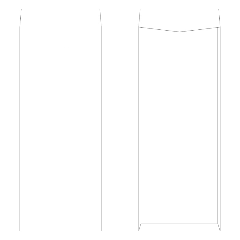 長40封筒 ケント80g／1色刷り