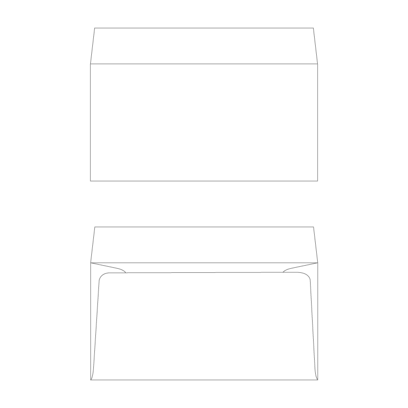 洋6封筒 ケント100g／1色刷り