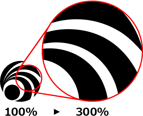 ロゴマーク300％拡大OKの画像