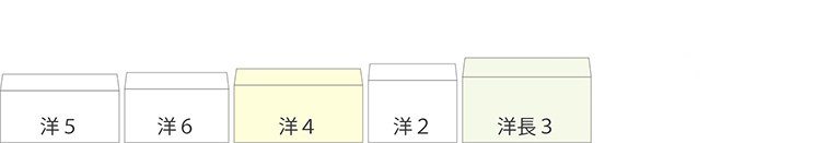 洋形封筒サイズ